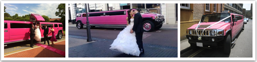 Pink Hummer Wedding Car Birmingham
